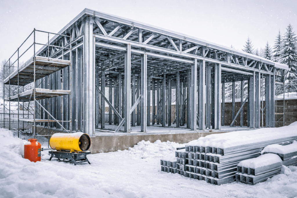 Winter Construction Made Easy with Cold-Formed Steel Framing